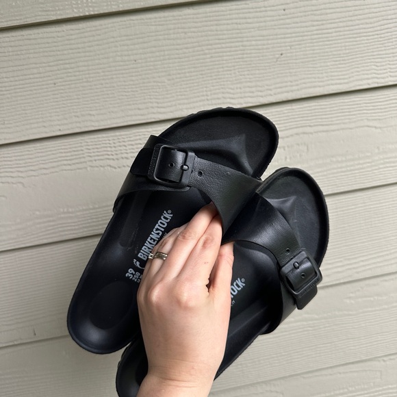 Birkenstock Black Slide Sandals 39 8/8.5 - Picture 2 of 6